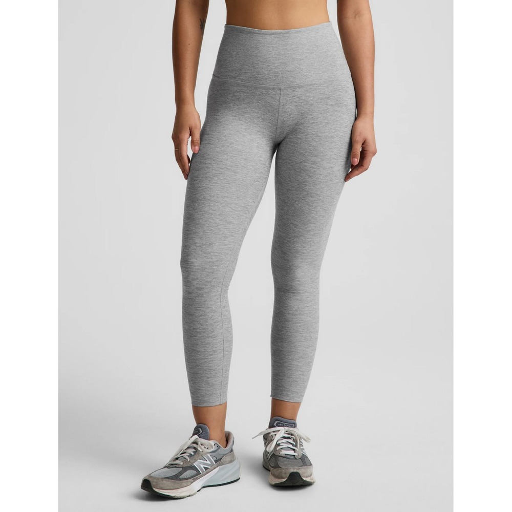 Beyond Yoga Space Dye Caught In The Midi High Waisted Legging Silver Mist XXS